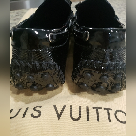 Louis Vuitton Black Womens Epi-leather drivers size 37.5 - Picture 6 of 11